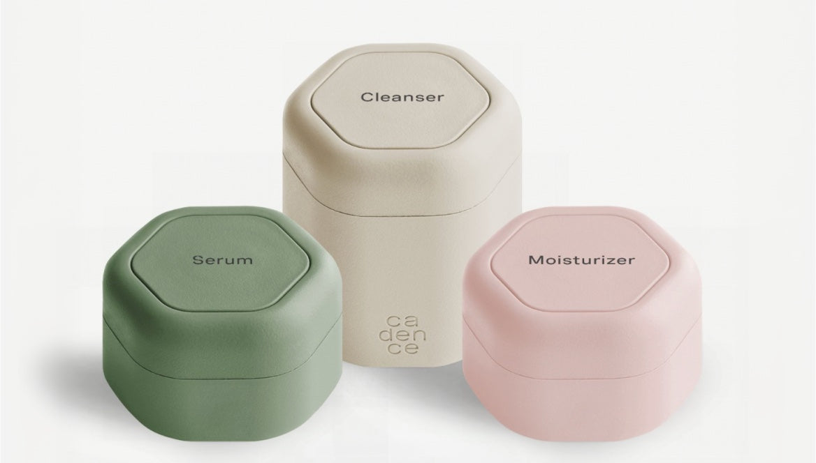 Medium for cleanser + Small for moisturizer + Small for serum