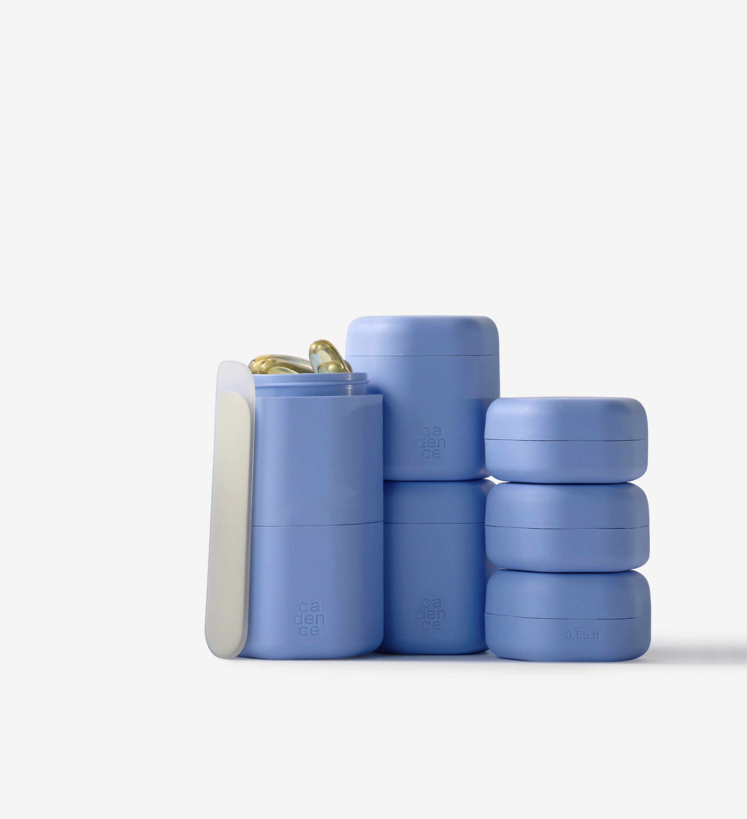 Pacific blue magnetic capsules.